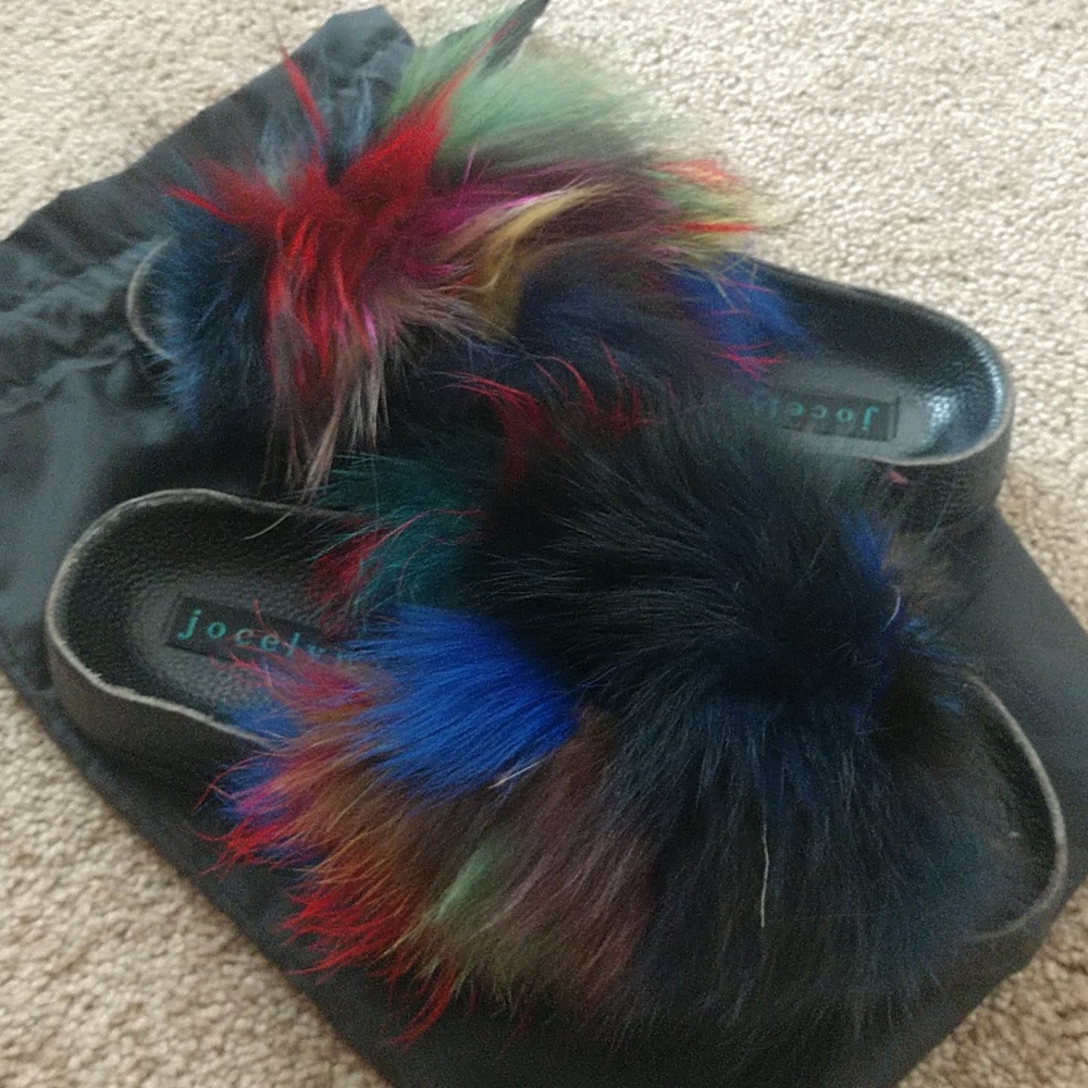 Jocelyn Fur Slides